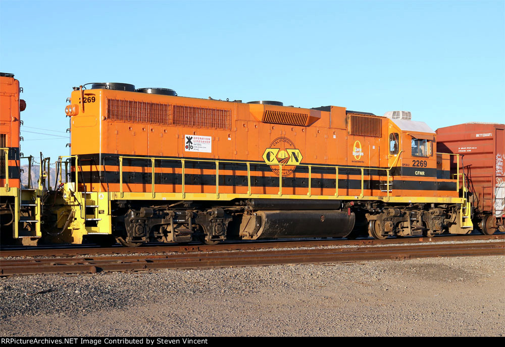 California Northern #2269. Ex GP40 rebuilt to GP38-2 specs.